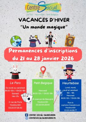 Affiche vacances d'hiver